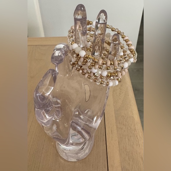 New York & Company Beaded Multi-Strand Stretch Bracelet - Picture 6 of 10